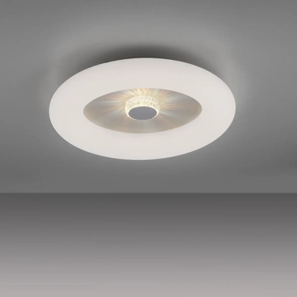 Plafon sufitowy VERTIGO biały glamour LED 30W 2700-5000K z pilotem regulowana barwa 14383-16