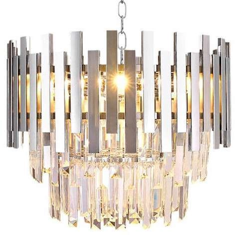 LAMPA wisząca ASPEN ML5996 Milagro glamour OPRAWA metalowy ZWIS okrągły chrom