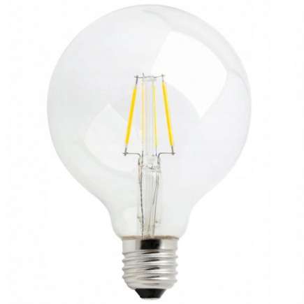 Żarówka dekoracyjna MDECO SLP1414 LED E27 G95 bańka 4W 450lm 230V biała ciepła