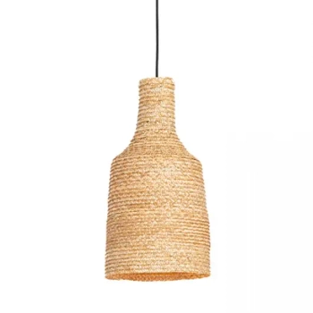 Pleciona wisząca lampa 22171 do przedpokoju pszenica brązowy