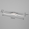 Przysufitowa lampa fale NORVE DL407-62472 LED 5W 4000K srebrny