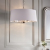 Wisząca lampa Harvey 73021 Endon na łańcuchu biała nikiel