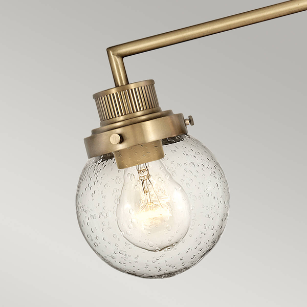 Potrójna lampa ścienna Poppy QN-POPPY3-HB-BATH do łazienki IP44 mosiądz
