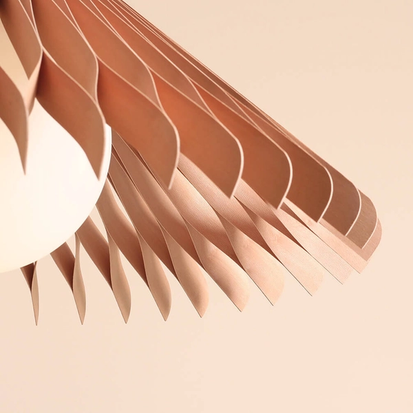 Skandynawska lampa wisząca SUN 1140G_L Aldex boho drewniany