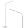 Biała lampa podłogowa Gilly do sypialni LED 3W 2700K ściemnialna