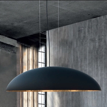 Loftowa lampa wisząca Canoe 7926 czarna nad łóżko do sypialni