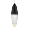 Salonowa lampa wisząca Ecrou QN-ECROU-1P-BK LED 10W 3000K szklana czarny