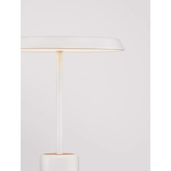 Lampka nocna do sypialni FOVENTO LE45444 LED 17W 3000K grzybek biały