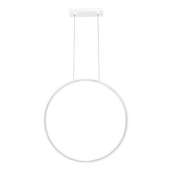 Okrągła lampa wisząca Agaro 5311 LED 26W 3000K do biura biała