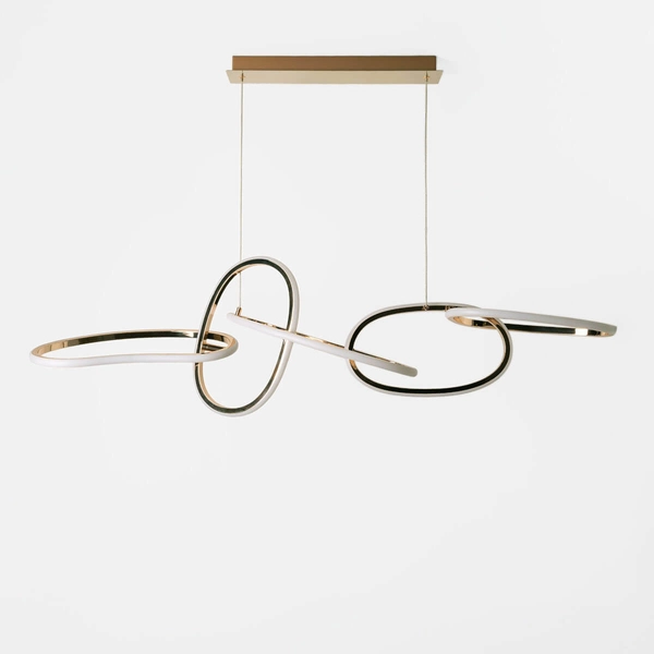 Wisząca lampa LED Cholet MD7361-5A-EGT Zumaline 56W 3000K nad stół złota