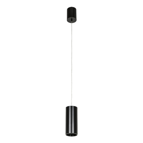Lampa zwisowa tuba Moldes HL7719/12W 4000K BL Italux LED 12W 4000K czarna