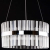 Dekoracyjna LAMPA wisząca VEN E1694/25W metalowa OPRAWA glamour crystal LED 25W 6500K zwis przezroczysty chrom