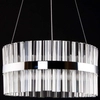 Dekoracyjna LAMPA wisząca VEN E1694/25W metalowa OPRAWA glamour crystal zwis przezroczysty chrom