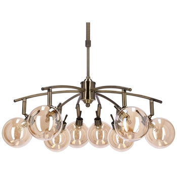 Lampa wisząca Lentini 38-16393 Candellux molekuły kule balls patyna