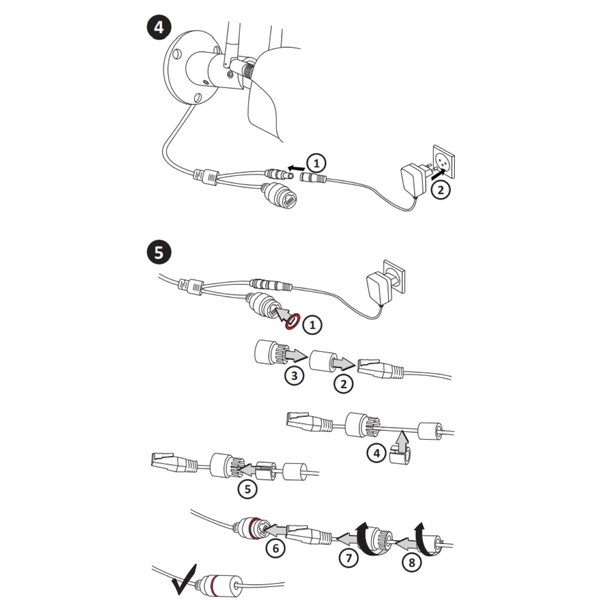 Zewnętrzna kamera Smart Wifi 315649 z głośnikiem i mikrofonem IP65 biała
