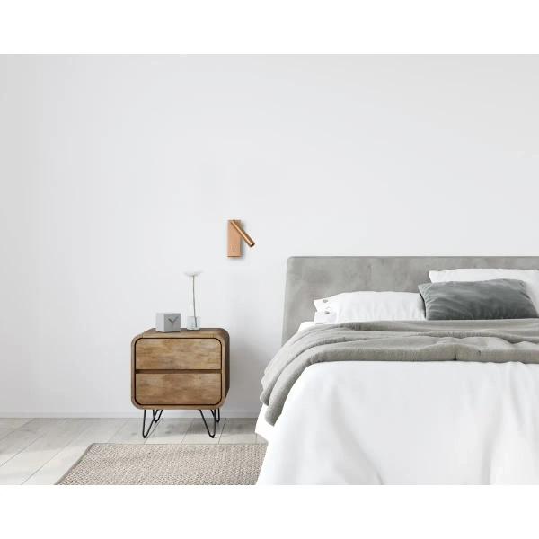 Biurowa lampa naścienna Cali WL-21017-GD LED 2,5W 3000K tubka złota