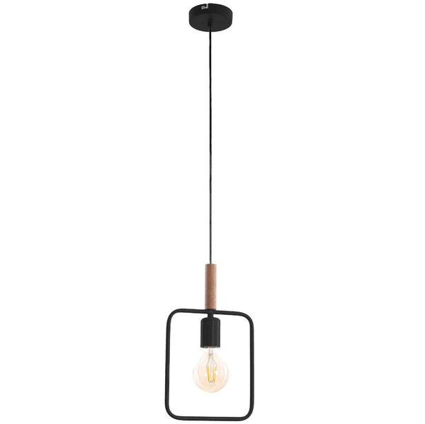 Loftowa lampa wisząca Frame 31-73501 prostokątna skandynawski czarny