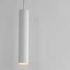 Wisząca lampa nad stół NAZCA LE44346 sopel tuba metalowa biała