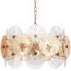 Wisząca lampa do salonu Aster MOD007PL-08G bursztyn złota