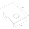 Zaślepka końcowa do szyn wpuszczanych Magnetic MA0011 Maxlight czarna