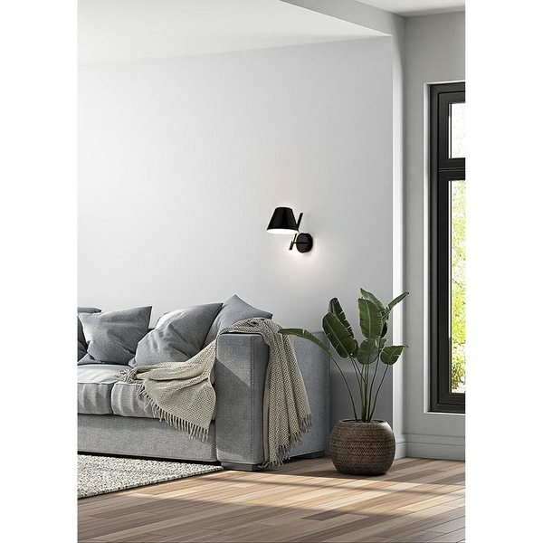 Klasyczny kinkiet ścienny Mago MSE010100260 Moosee metalowy klosz czarny