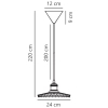 Szklana lampa wisząca TORINA 2213183000 nad stół przezroczysta