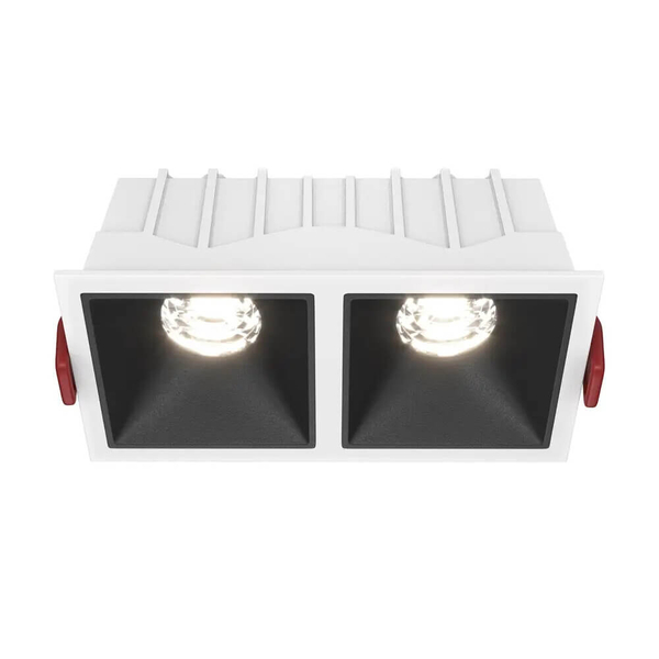 Wpust sufitowy Alfa DL043-02-10W4K-SQ-WB LED 20W 4000K biały czarny