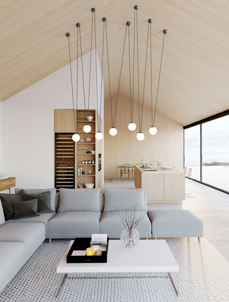Loftowa LAMPA wisząca Movo VII Orlicki Design loftowa OPRAWA kule ZWIS szklany czarny biały