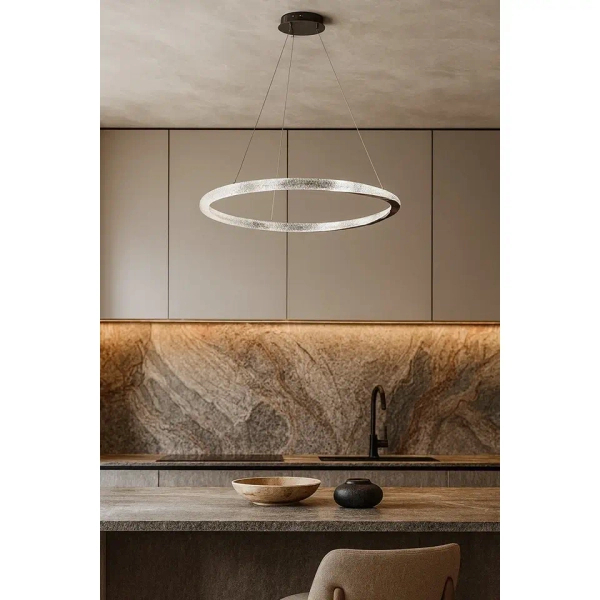 Lampa wisząca kryształowa ANILLO chrom MSE1501100598 1xLED 36W 3000K ring