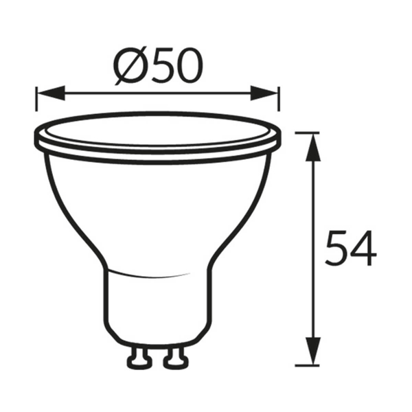 Reflektorowa żarówka LARA 4526 GU10 1,5W 135lm 6300K biały