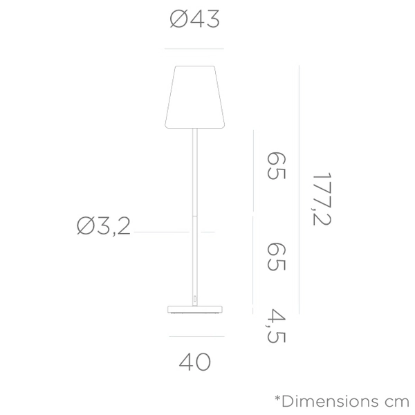 Solarna lampa podłogowa LOLA LUMLLS180RGSSNW IP44 pilot różowe złoto biały