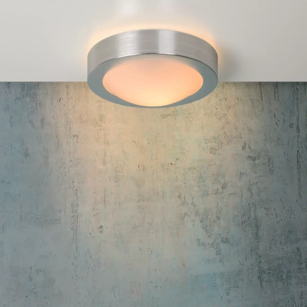 Metalowa lampa sufitowa Fresh 79158/01/12 Lucide do łazienki IP44 srebrna
