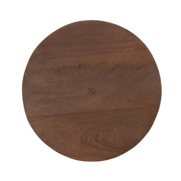 Brązowy stolik kawowy MOKA MM001501100401 drewniany do salonu 35cm