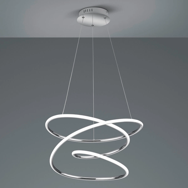 Wisząca lampa NEMENIA DL106-37051 RL Light LED 36W 4000K pofalowana chrom