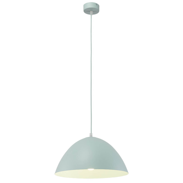 Lampa zwisająca do jadalni Faro 861 nad wyspę półokrąg miętowa