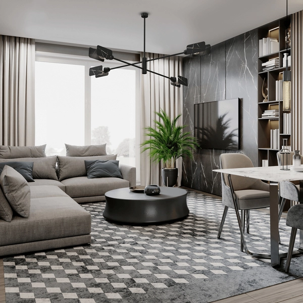 Sufitowa lampa Astra MLP8679 wisząca nowoczesna czarna