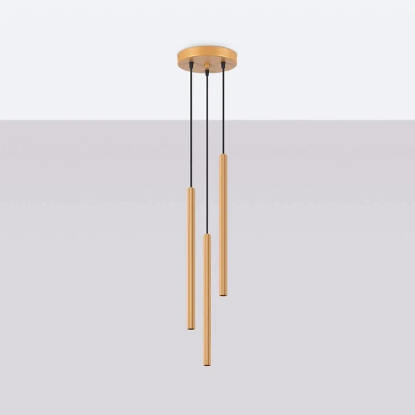 Kuchenna lampa wisząca Arche SL.1342 Sollux kaskada tuba złota