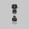 Antyodblaskowy filtr do lamp Wise HoneyComb ⌀26mm HoneyComb-D26 czarny