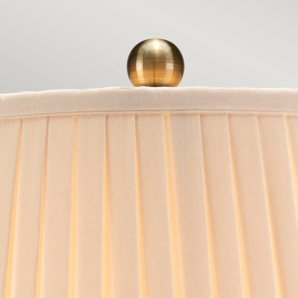 Stołowa lampa Leaves Brown LEAVES-BR-GL-TL Elstead porcelana brązowy złoty beż