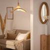 Lampa wisząca z bambusa Boho ABR-LWS-BH40-E27 Abruzzo nad stół brąz