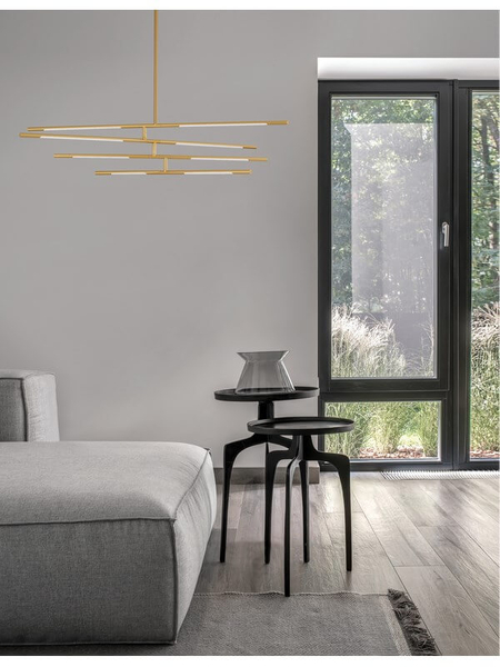 Sufitowa lampa pokojowa Bell listwy LED 40W 3000K nad stół złote