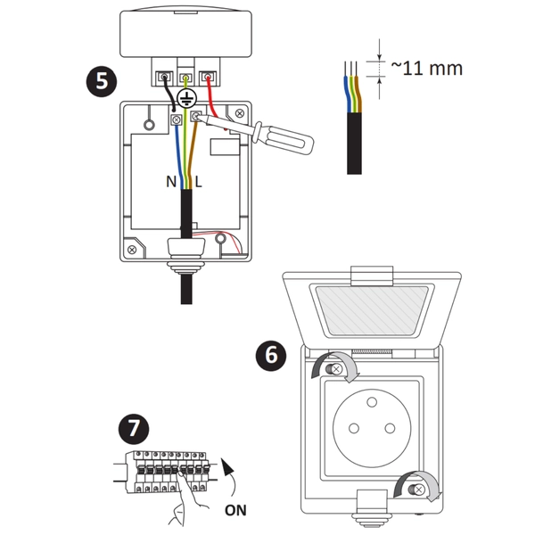 Hermetyczne gniazdko natynkowe 316011 Tuya Smart Wifi IP55 białe