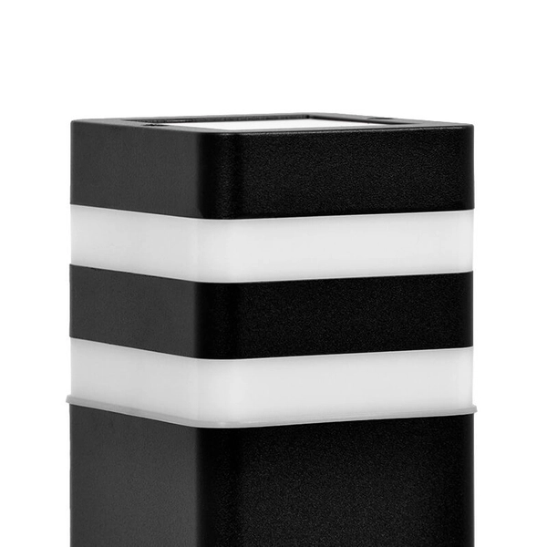 Podłużna lampa ogrodowa Tamiza K-8208 Kaja IP44 słupek metalowa czarna