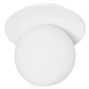 Szklana lampa ścienna Borra B1A11000 kula ball biała