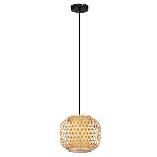 Lampa zwisająca do kuchni REQUENA LE44861 pleciona ekologiczna naturalna