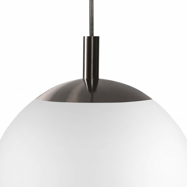 Kulista lampa wisząca ALUR 11138120 Kaspa kula ball biała czarna