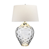Stołowa lampa QN-SAMARA-TL-LRG-SMK przydymione szkło nikiel