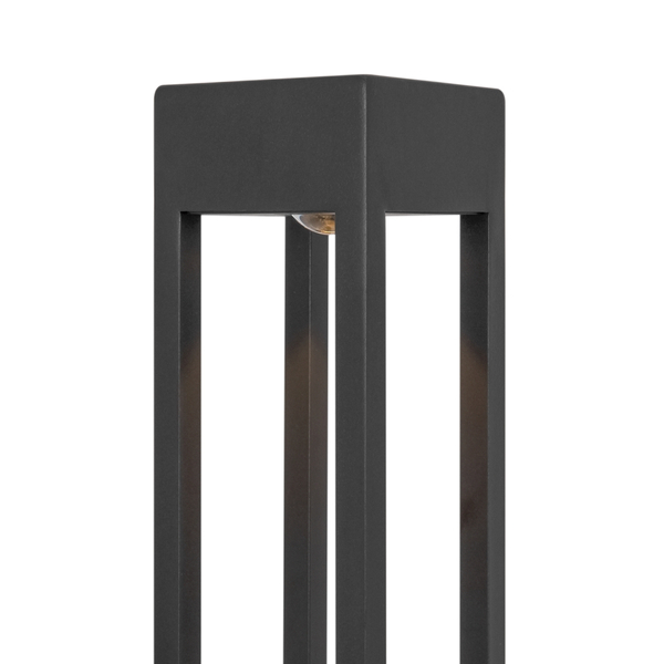 Ogrodowa lampa słupek Elbe O424FL-L10GF Maytoni LED 10W 3000K klatka IP65 grafit
