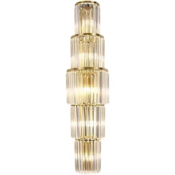 Kryształowa lampa przyścienna Bretana CGBRETA0 do salonu złoty