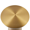 Kawowy stolik Art Deco TOTEM DP-FB02 brass Step retro stal mosiądz